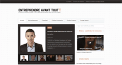 Desktop Screenshot of entreprendreavanttout.fr
