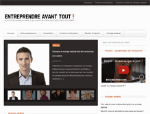Tablet Screenshot of entreprendreavanttout.fr